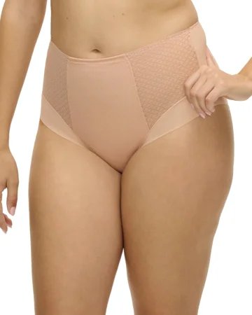 Fantasie – figi z wysokim stanem Evolution Comfort modelujące – beżowe