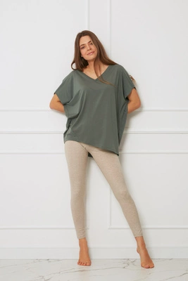 Bluzka damska - oversize OH!ZUZA N&D H21 - zielona