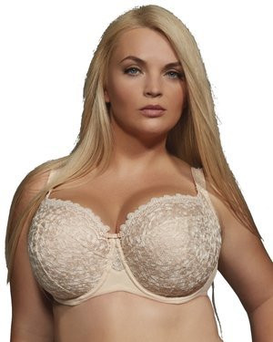 Betty biustonosz full cup z fiszbinami - beżowy/cielisty