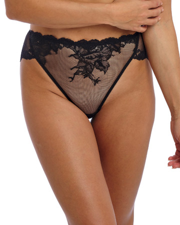 Wacoal Vivid Attraction figi z wysokim stanem - czarne