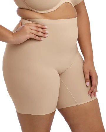 Fantasie Smoothease bezszwowe szorty plus size - beżowe