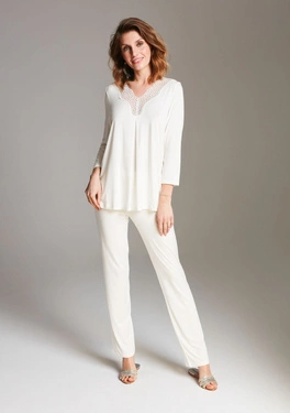 Piżama OH!ZUZA N&D S018 - kremowa