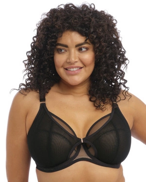 Kintai biustonosz z fiszbinami plunge - czarny