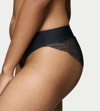 Majtki damskie Body Make-Up Illusion Lace Highleg Tai - czarny