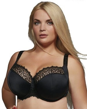 Betty biustonosz półusztywniany side-support - czarny