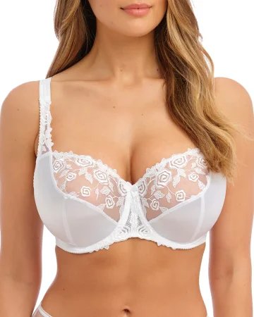 Fantasie Belle haftowany biustonosz full cup, miseczki E–I - biały