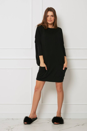 Sukienka - oversize plus size OH!ZUZA N&D H23 - czarna
