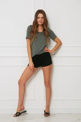 Bluzka damska - z krótkim rękawem OH!ZUZA N&D H26T - zielona