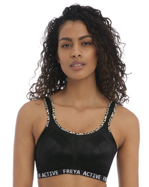 Freya Active Dynamic biustonosz sportowy bez fiszbin- czarny / leopard