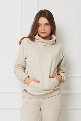 Bluza damska - bawełniana z wywijanym kołnierzem OH!ZUZA N&D H12- kremowa