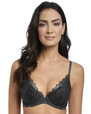 Lace Perfection biustonosz push up czarny