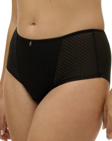 Fantasie – figi ze średnim stanem Evolution Comfort gładkie – czarne