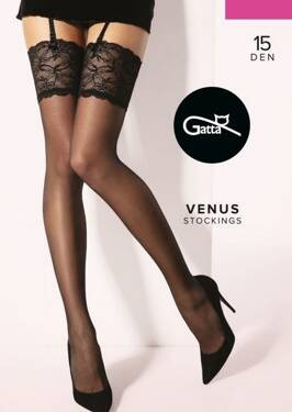 Pończochy Venus Do Paska - nero