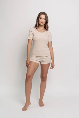 Spodenki damskie - krótkie OH!ZUZA N&D L09 - beżowe