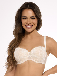 Biustonosz bardotka esme bso 1281 - ecru-beżowy