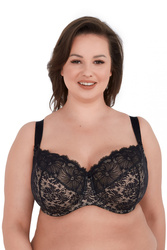 Biustonosz chantal maxi bsm 534 - czarny ażur