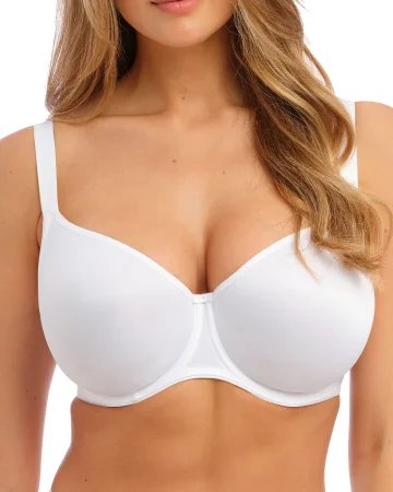 Fantasie Smoothing bezszwowy biustonosz balkonetka - biały